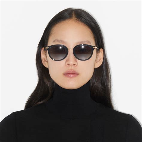 burberry glasses female|women's Burberry round frame sunglasses.